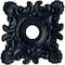 Ekena Millwork Crawley Ceiling Medallion (Canopies up to 6 3/4"), 18"W x 18"H x 3 1/4"ID x 1 1/2"P, Midnight Dream CM18CRMDF - alternate 1